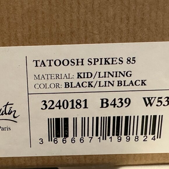 Christian Louboutin TATOOSH SPIKES 85 Leather Mule Slide Sandal Heels Shoes - Picture 16 of 16